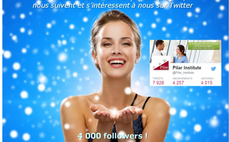 4 000 abonnés sur Twitter !